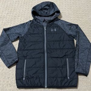 Under Armour Boys Youth Hooded Hybrid Jacket